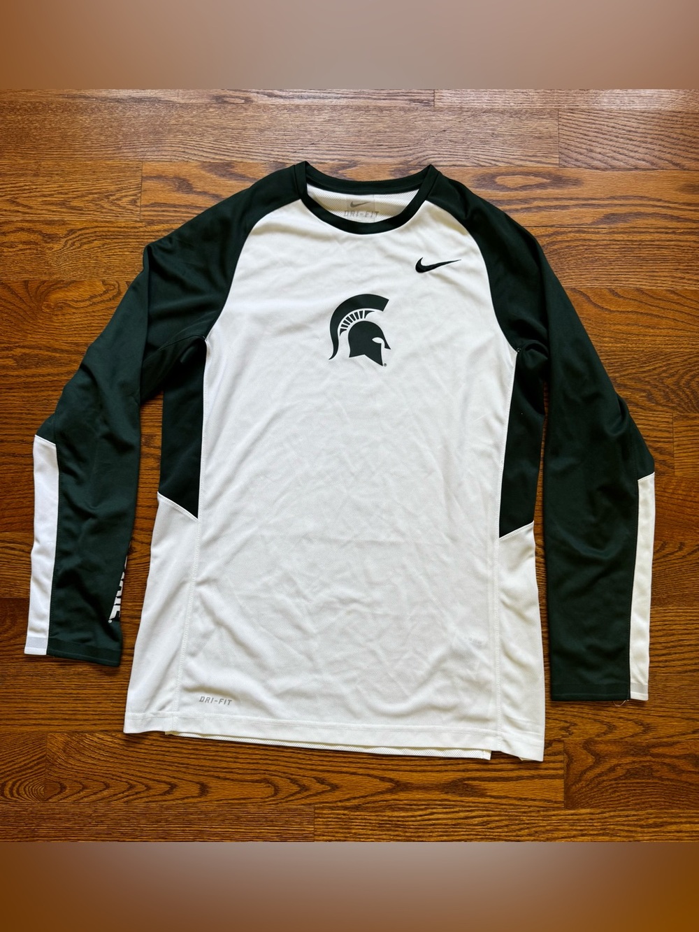 Nike Michigan State Spartans Elite Dri-FIT Shirt Men’s M Long Sleeve MSU
